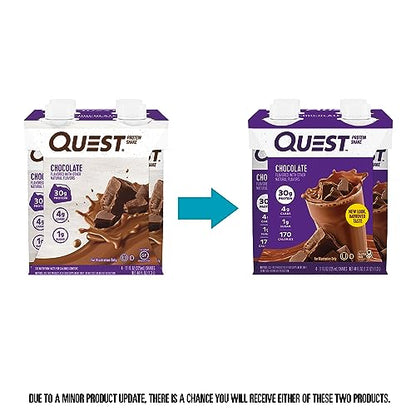 Quest Nutrition Ready To Drink Chocolate Protein Shake, 11 fl oz - Pack of 12