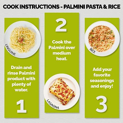 NEW !! Palmini Pouch VARIETY PACK | Linguine | Angel Hair | Lasagna | Rice | Mashed | 4g of Carbs | As Seen On Shark Tank | Gluten Free (12 Ounce)