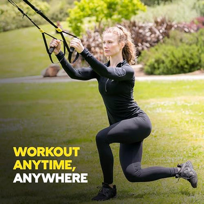 TRX GO Suspension Trainer System, Full-Body Workout for All Levels & Goals, Lightweight & Portable, Fast, Fun & Effective Workouts, Home Gym Equipment or for Outdoor Workouts, Grey