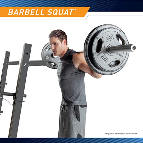 Marcy Olympic Weight Bench for Full-Body Workout MD-857, Grey/Black